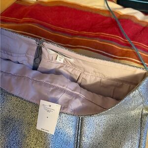 GAP Silver Midi Skirt